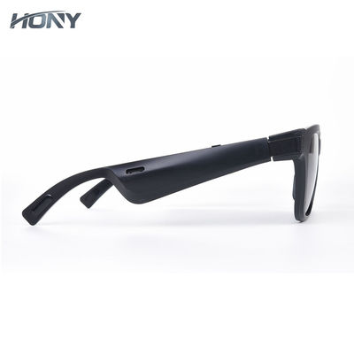 Para el color negro polarizado rectangular de las gafas de sol audios de Bluetooth del tenor de los marcos de