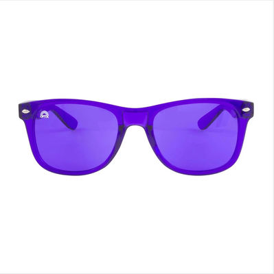Contra las gafas púrpuras de la terapia del color del marco de la PC de UVA UVB para relájese