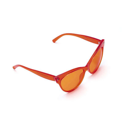 Vidrios anaranjados de Chromotherapy de la protección de Cat Eye Frame UV400 de la PC