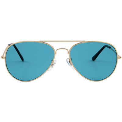 Las gafas de sol de Sunglasses Colored Lens del aviador colorean las gafas de sol de la terapia