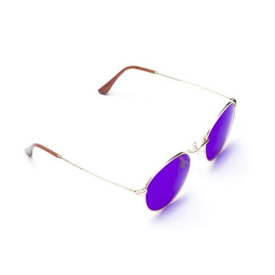 Los hombres coloreados de las mujeres forman las gafas de sol, alrededor de los vidrios de Sun, las gafas de sol polarizadas vieja moda