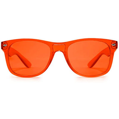 Gafas de sol de la moda para la lente coloreada vidrios de gran tamaño de la terapia de las sombras del vintage de los hombres de las mujeres