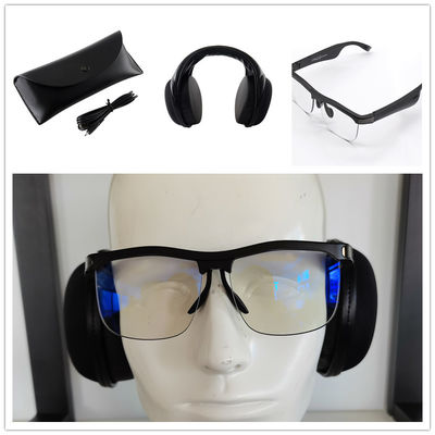 gafas elegantes de las gafas de sol de la música de 185x75x50m m que cargan suavidad portátil del caso