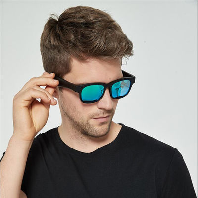 Gafas de sol inalámbricas de nylon ligeras azules antis de Bluetooth con los auriculares Bluetooth