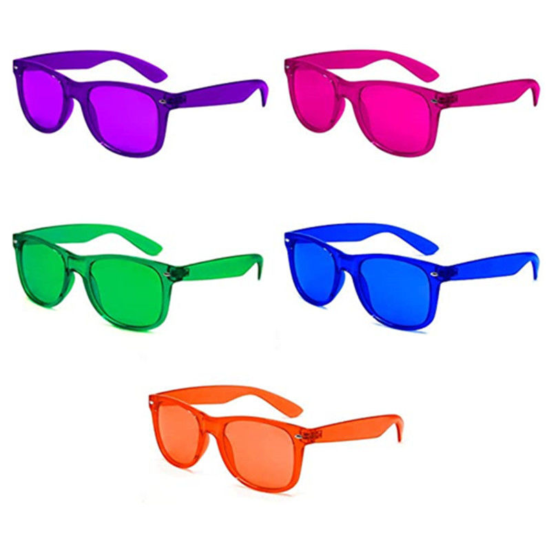 Los vidrios ligeros de la terapia colorean las gafas de sol unisex de las fuentes del favor de partido para relajar los vidrios